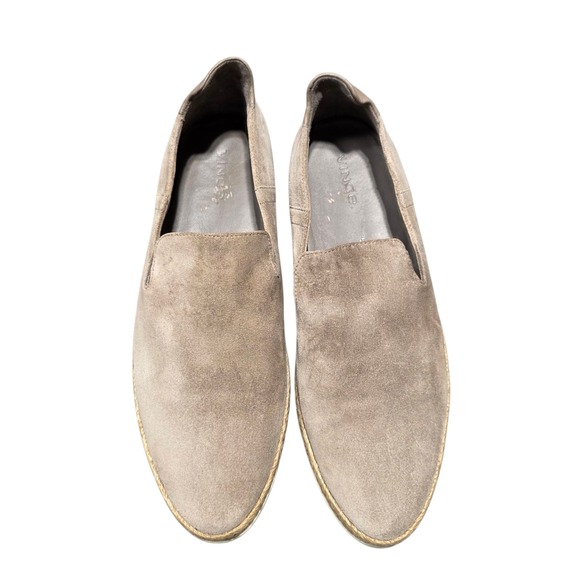Vince Suede Espadrille Slip On Casual Comfort Loafers Shoes Women's Size 6 Taupe - Picture 8 of 10